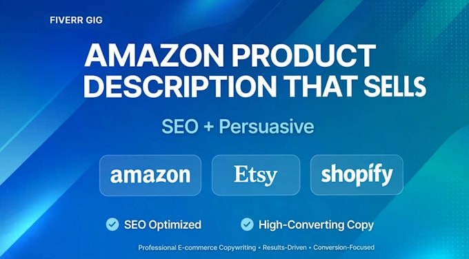 write SEO amazon product description that converts