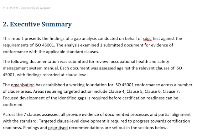 perform an iso 45001 gap analysis for your business