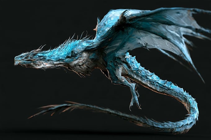custom dragon character art for you