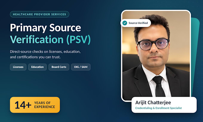 complete accurate primary source verification for healthcare professionals
