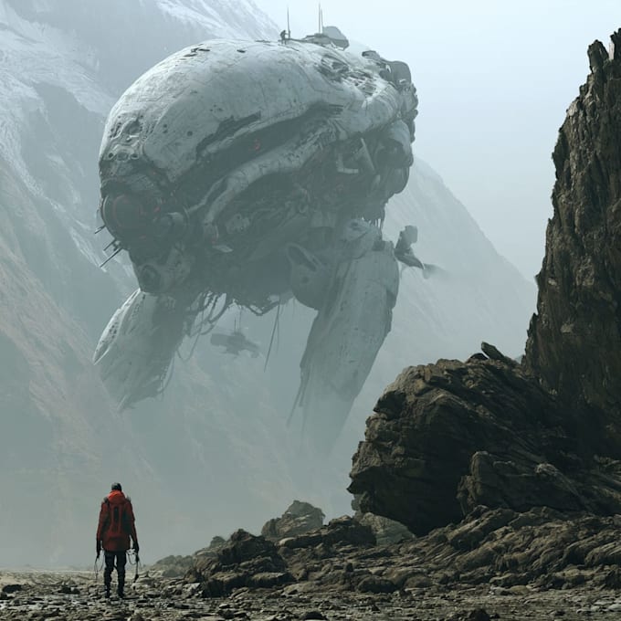 do stunting sci fi illustration and sci fi illustration