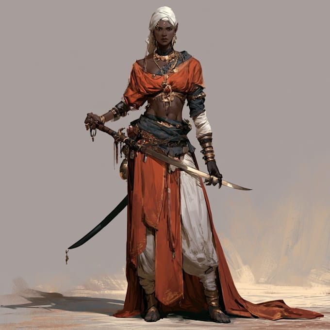 do a stunning dnd character art illustration for you