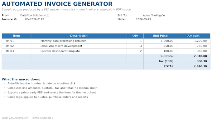 create an excel macro with vba to automate your repetitive tasks