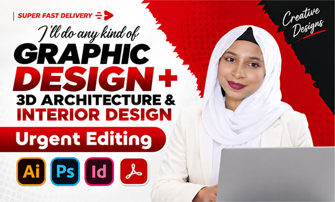 create professional graphic design 3d rendering and interior