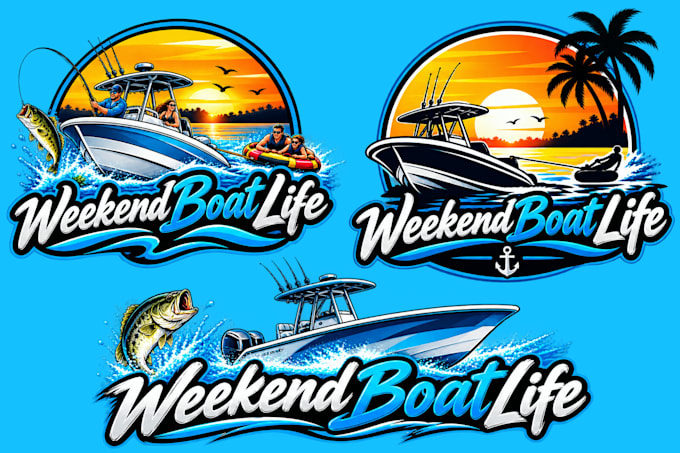 design amazing boat logo
