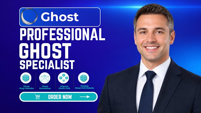 build ghost cms website, customize ghost theme ghost newsletter setup ghost blog