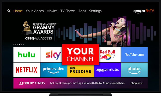develop amazonfire tv app, smart tv app, apple tv app, roku tv app