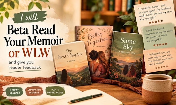 beta read ya memoir or wlw and give reader feedback