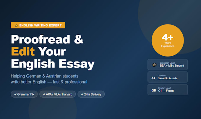 proofread and edit your english projects or assignment