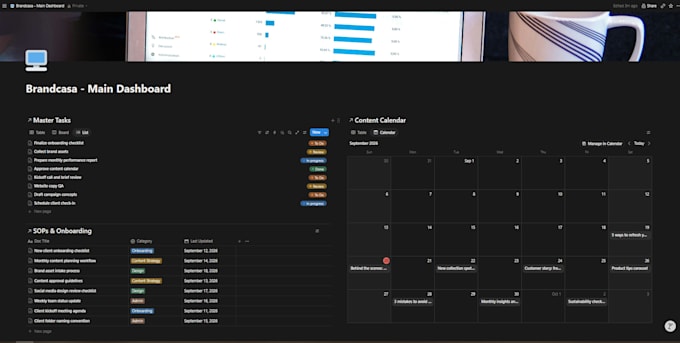 build a minimalist notion workspace