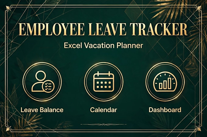 create an excel vacation planner and employee leave tracker