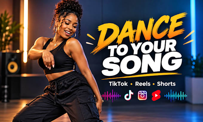 create a tiktok shuffle dance video to promote your song