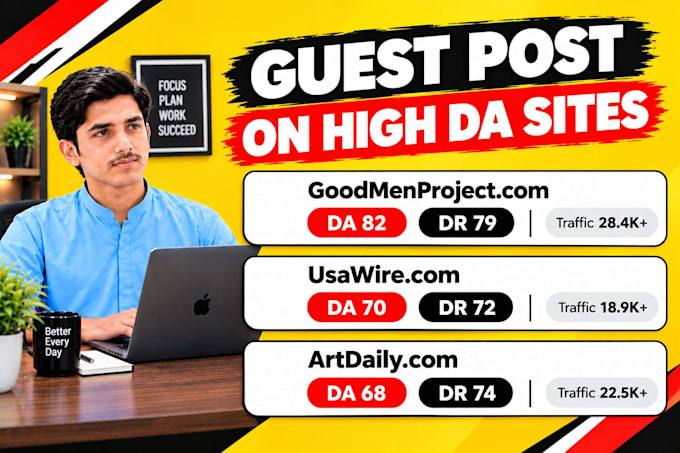 do guest post on goodmenproject,com usawire,com artdaily,com