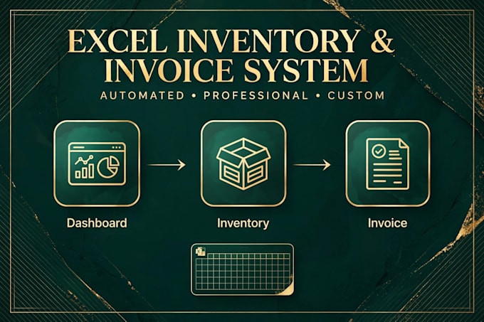 create a custom excel inventory and invoice management system
