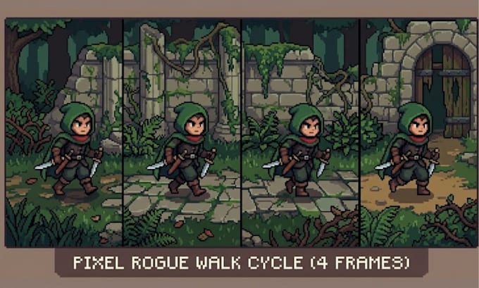Do pixel art character sprite sheet pixel game art tileset character ...