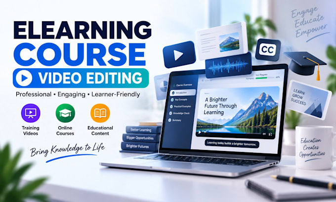 do online course video editing, elearning video production canva editing for lms