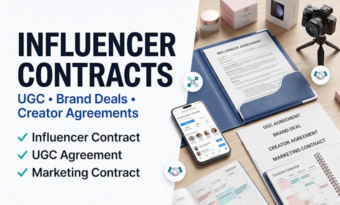 do influencer contract creator agreement and ugc contract