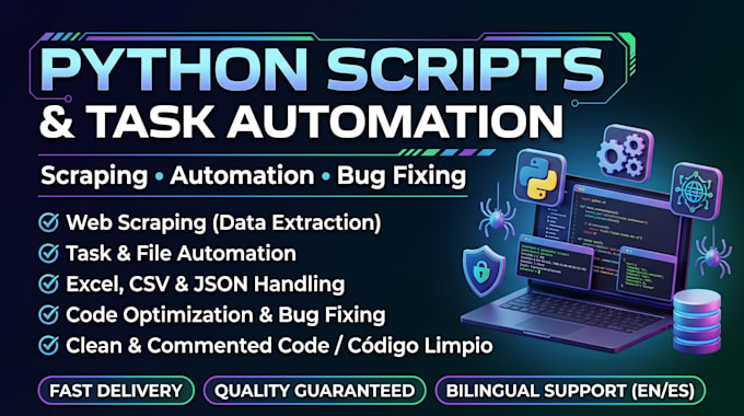 write custom python scripts for task automation