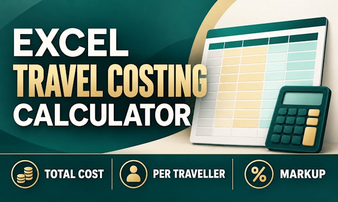 create an excel travel costing calculator for a group trip