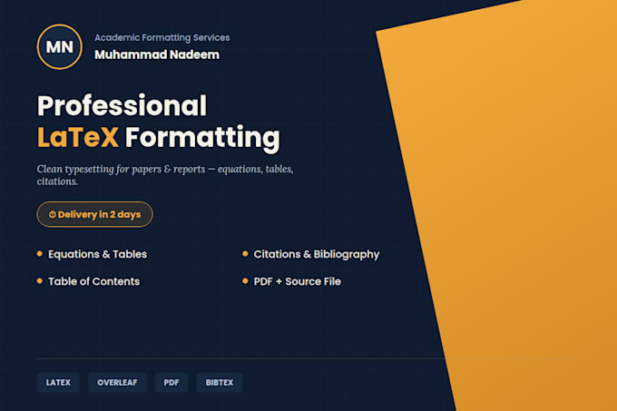 format your document in latex