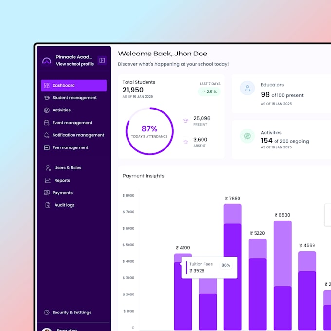 design saas web and mobile applications