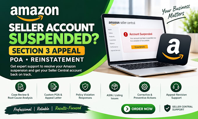 do amazon section 3 seller central account reinstatement fix amazon suspension