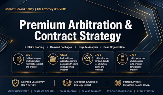 build a complete arbitration demand package with evidence exhibits