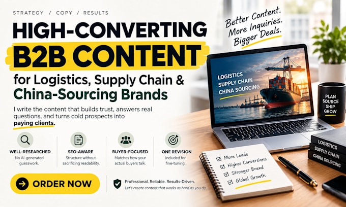 write expert freight forwarding and china sourcing blogs