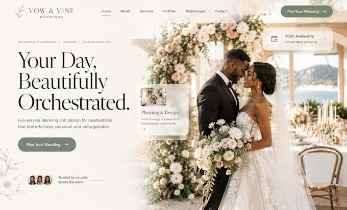 build wix wedding planner website wix event planning consultation booking