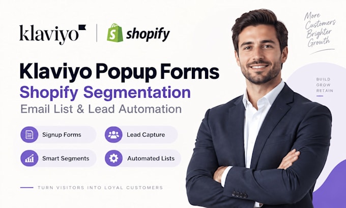 setup klaviyo popup signup forms shopify segmentation email list automation lead