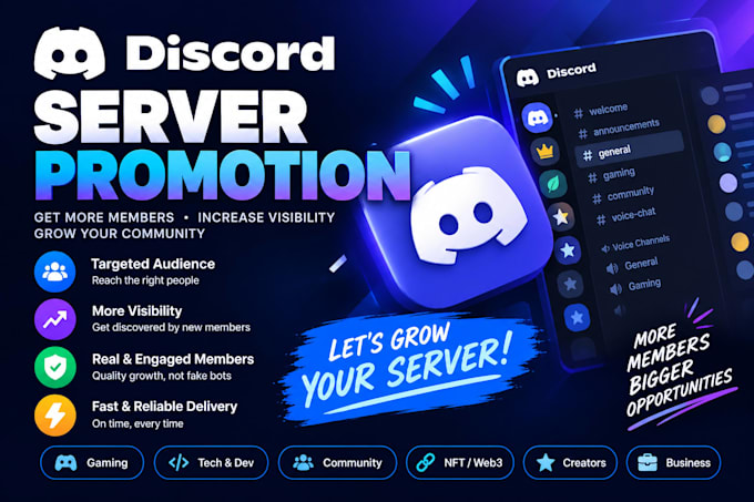 promote and manage your discord server and attract targeted members