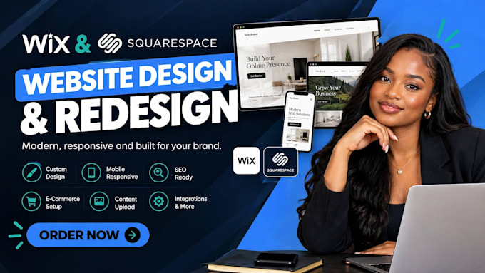 create wix website,design wix website,squarespace website,redesign wix website