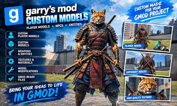 create custom garry mod gmod model player model