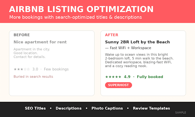 optimize your airbnb listing to get more bookings
