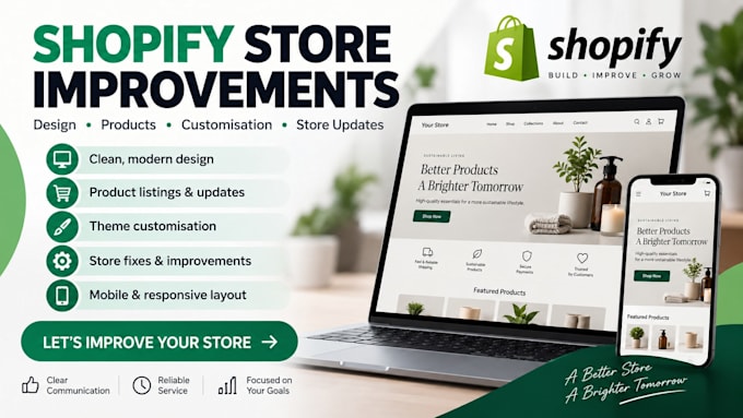 update and improve your shopify store