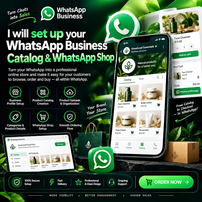 set up your whatsapp business catalog and ordering system
