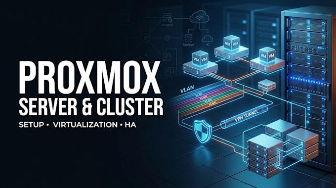 setup and manage proxmox ve with vlan, VPN and ha cluster