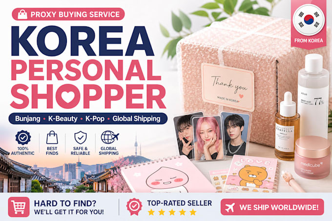 be your personal shopper in korea