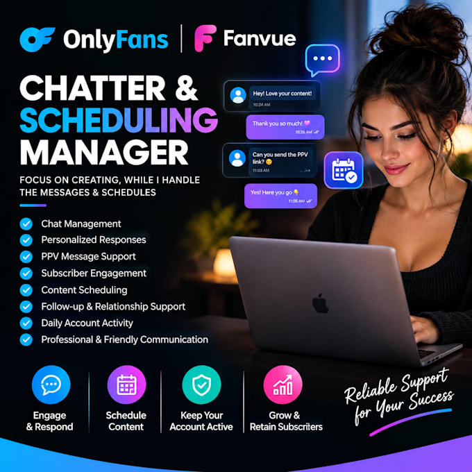 be your chatter for onlyfans and fanvue