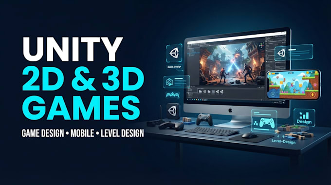 develop high quality unity 2d and 3d games, game design, and mobile game develop
