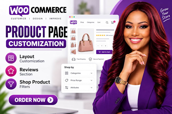 woocommerce product page, layout customization reviews section shop page error