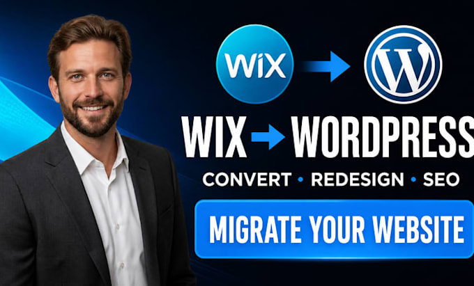 convert wix to wordpress conversion clone, SEO optimized wordpress development