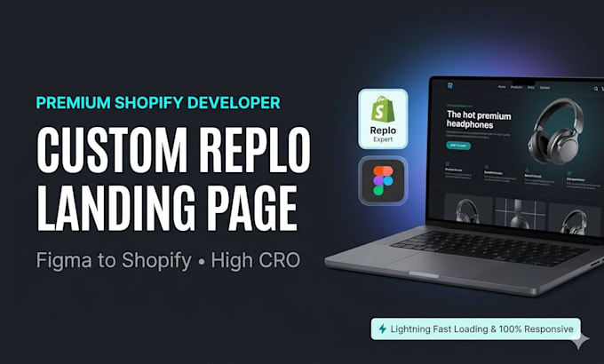 clone or build custom shopify landing page in replo shopify development