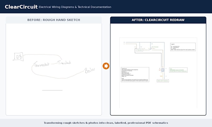 redraw your electrical wiring into a clear labelled PDF