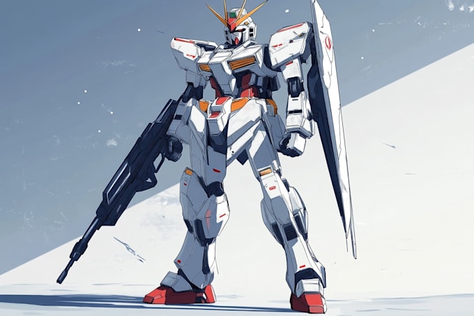 do mecha robot gundam illustrations