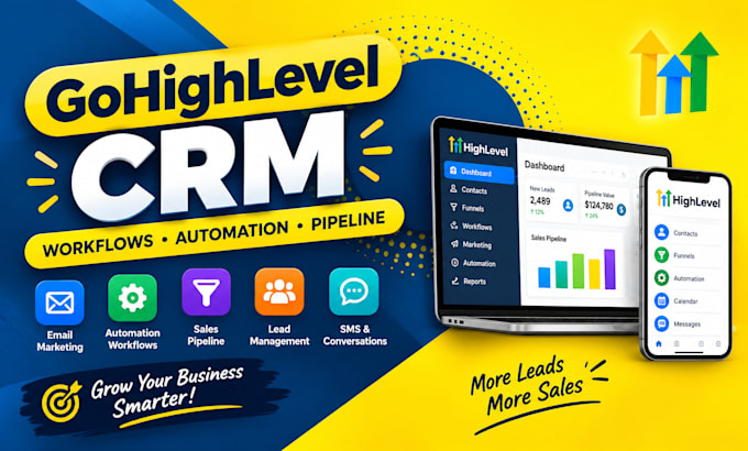 setup gohighlevel CRM, workflows and automation