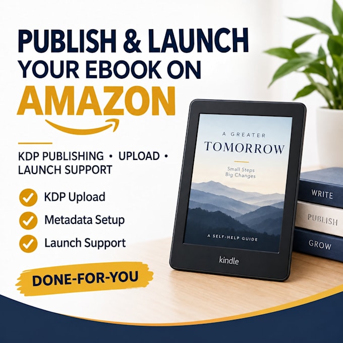 publish,launch and optimize your e book on amazon