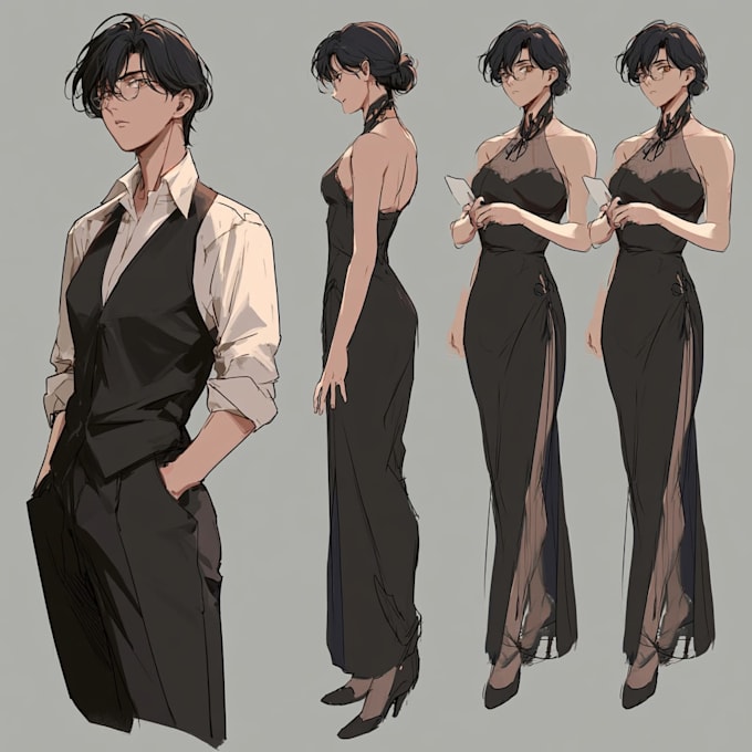 design custom character sheet or reference sheet for your oc