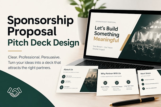 write sponsorship proposal, partnership pitch deck