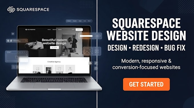 design or redesign squarespace website, squarespace website design